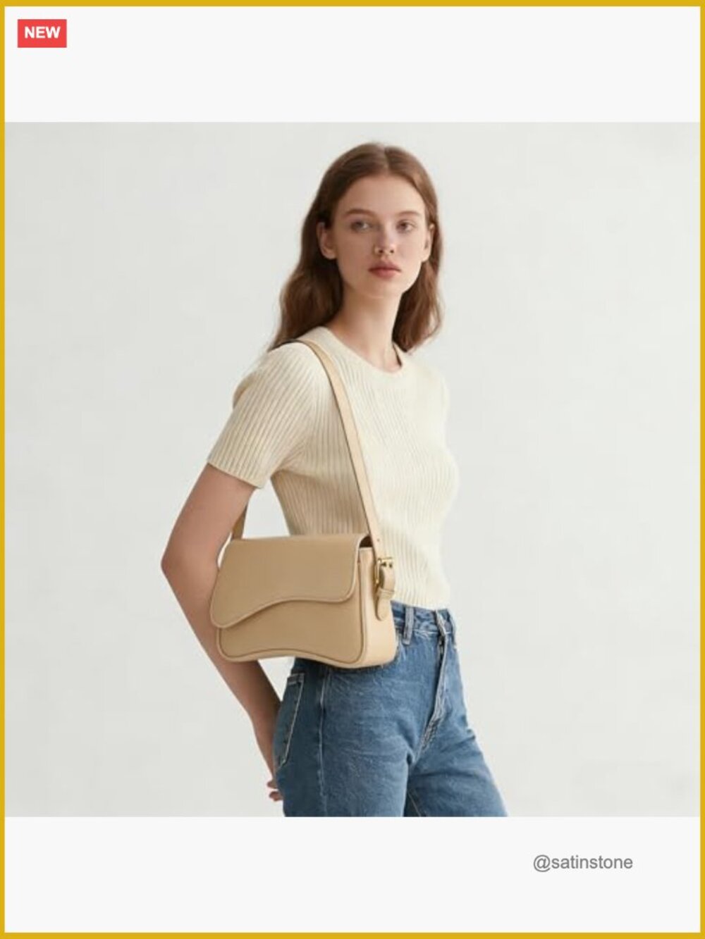 Y2K Hobo Shoulder Bag PU Leather Crossbody Purse with Adjustable Straps - Picture 2 of 6